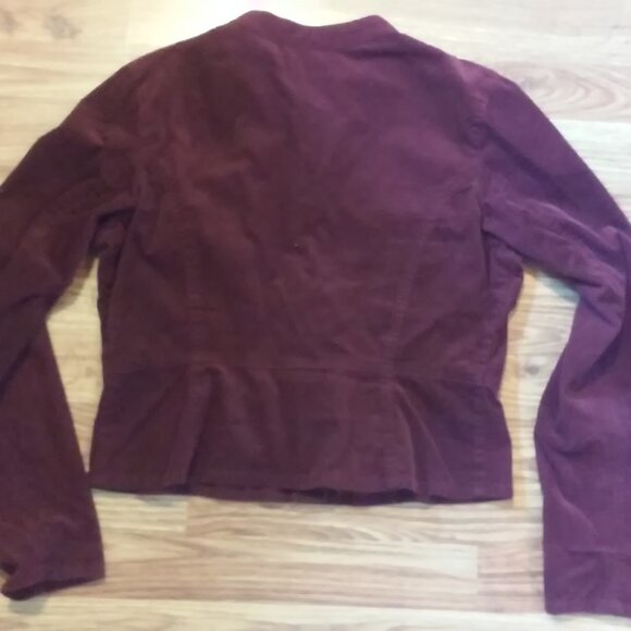 Personal Identity Corduroy Blazer Burgundy Read Measurements - Picture 4 of 4